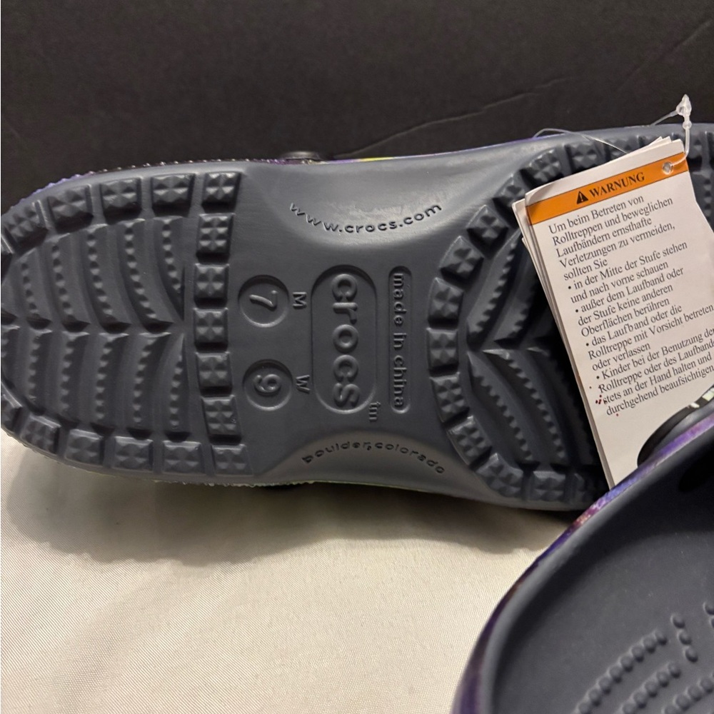 CROCS Kids' Gray and Purple Sandals